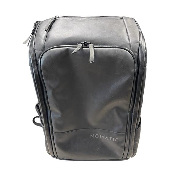 Nomatic Leather Travel Backpack-Laptop Sleeve RFID Safe Several Pockets-Travel - Picture 1 of 13